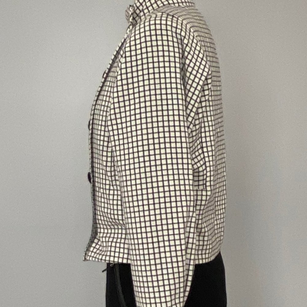 Cabi Cropped Windowpane Jacket/Blazer - image 4